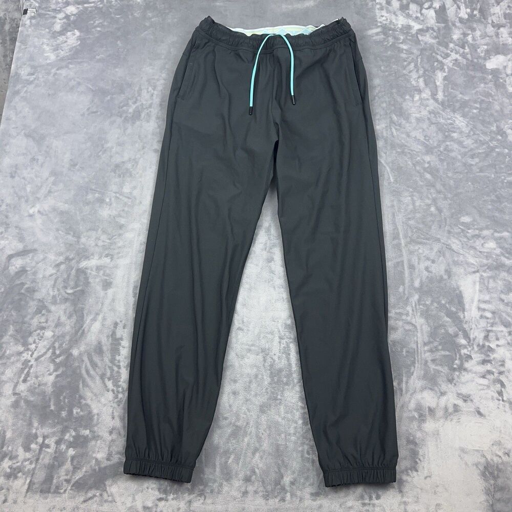 Chubbies Pants Mens Sz M Black Sport Joggers Training Athletic Blue Drawstring